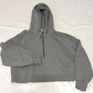 Lululemon Scuba Oversized Half-Zip Hoodie in Heathered Core Medium Grey